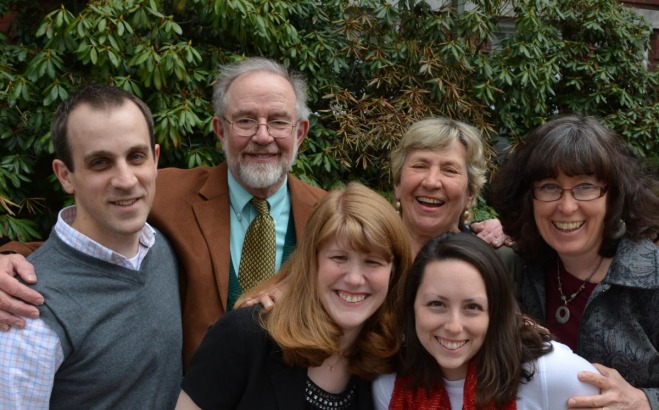 Group of smiling faculty and staff