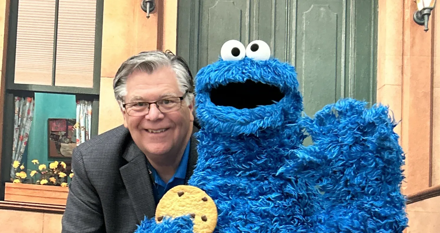 Bob Culkeen and Cookie Monster