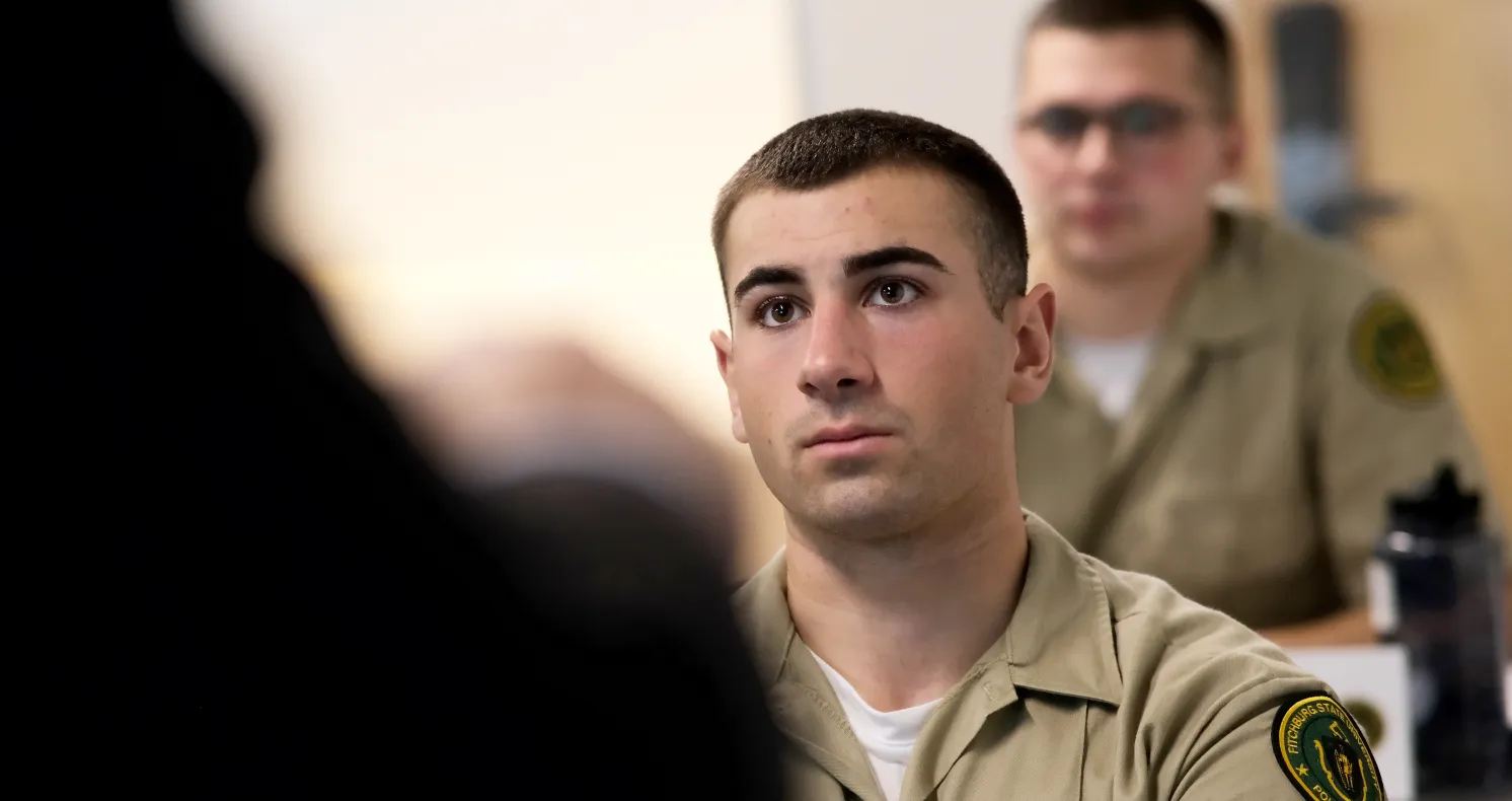 Jack Rouhana ROC in class listening to an instructor