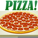 Clipart of Pepperoni Pizza Pie