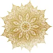 Arab inspired mandala in gold