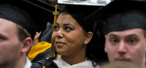 Photo of Nathacha Santiago Prado at winter commencement Dec 2023