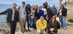 Group of students on spring break in Croatia with Kori Ryan