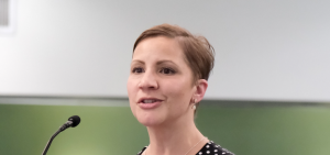 Laura Garofoli accepts Faculty Award for Service 2024