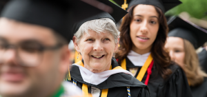 Photo of M Shirley Martin in processional May 2024