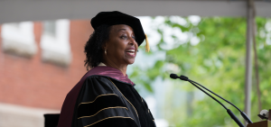 Yla Eason '71 speaks at Undergraduate Commencement