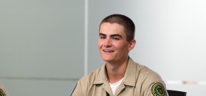 Picture of Brody Tapply in the classroom