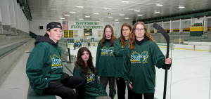 Women's club ice hockey at the Wallace Civic Center