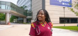 Lizzy Lartey African Heritage scrubs nursing