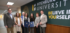 Moot Court students at Nationals with Cronin, Hodge and Kushmerek