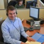 Portrait of Tim Vernon '06 working at Eversource