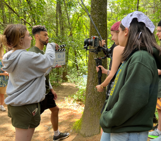 Crew working on web series Balls of Tin