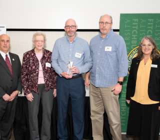 Family of Frank Worthley at Alumni Awards 2023