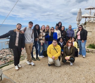 Group of students on spring break in Croatia with Kori Ryan