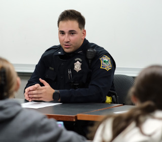 Travis Morcaldi and others at CJ Panel Discussion