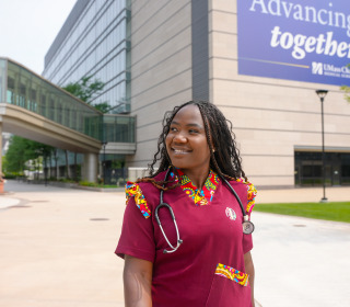 Lizzy Lartey African Heritage scrubs nursing