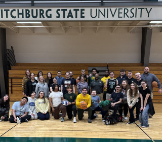 Falcon Friends group photo at the Rec Center