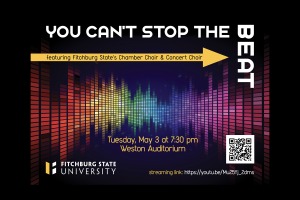 Poster for May 2022 choral concert You Cant Stop the Beat