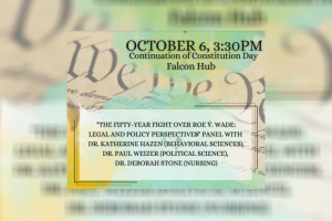 Flyer for Roe v Wade discussion Oct 6 2022