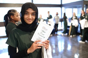 Portrait of student at White Coat Ceremony Jan 2023