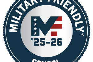 Logo for Military Friendly 2025-26 status
