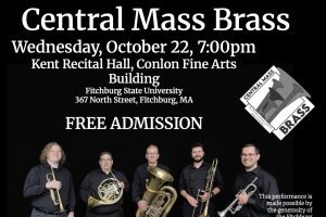 Free concert by Central Mass Brass flyer