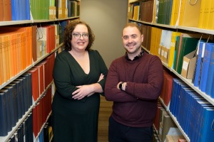 Susan Beddes, Joe Flanagan chosen for Community Leadership Institute photo in library