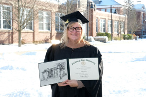 Vermont Teacher of the Year receives diploma on campus visit
