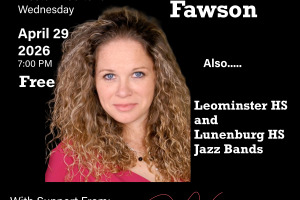 Fitchbyrds Jazz Night flyer for April 29 concert featuring Christine Fawson. 