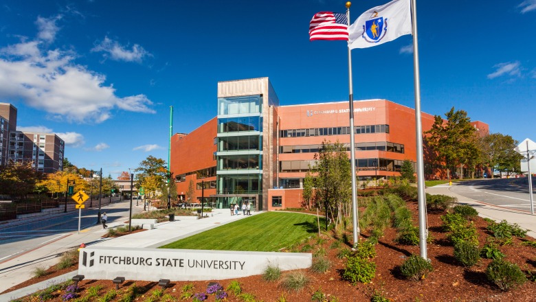 A distant shot of the front of Hammond Hall