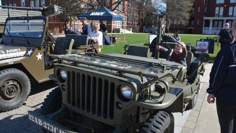 Veterans Appreciation Event on quadrangle