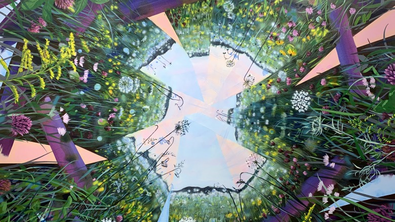 Photo of painting by artist Jenn Houle