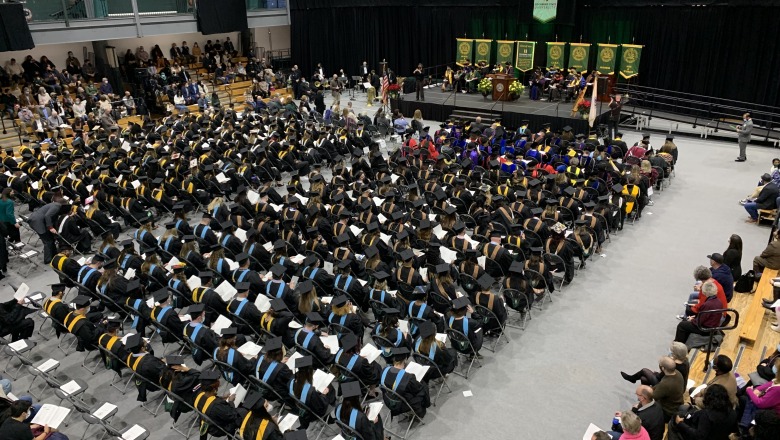 Graduates at the winter commencement ceremony on Dec 17 2021
