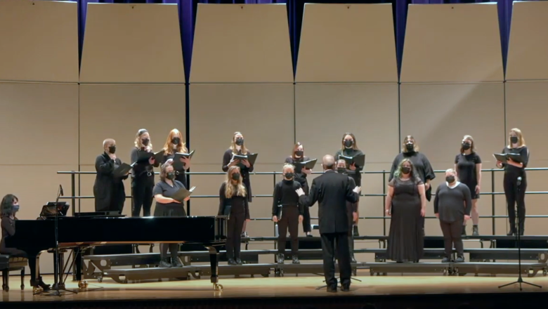 University choral performance
