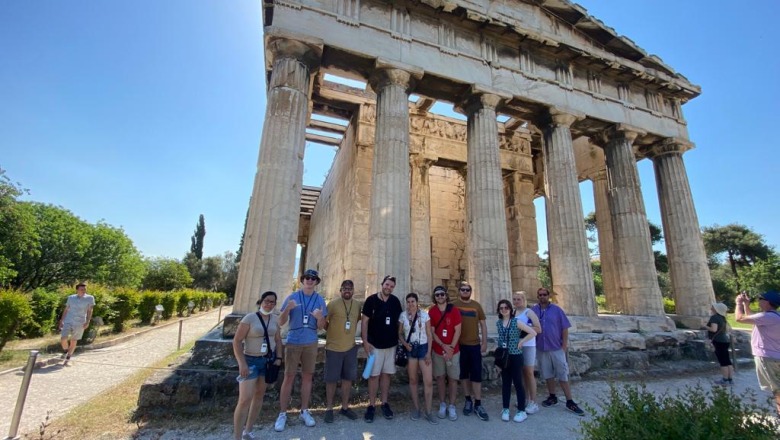 Students studying in Greece Summer 2022