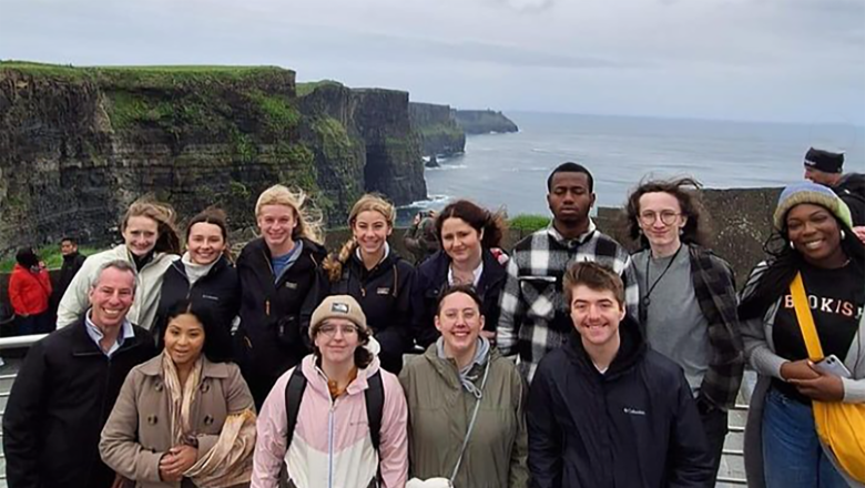 Students with Professor Budd in Ireland May 2024