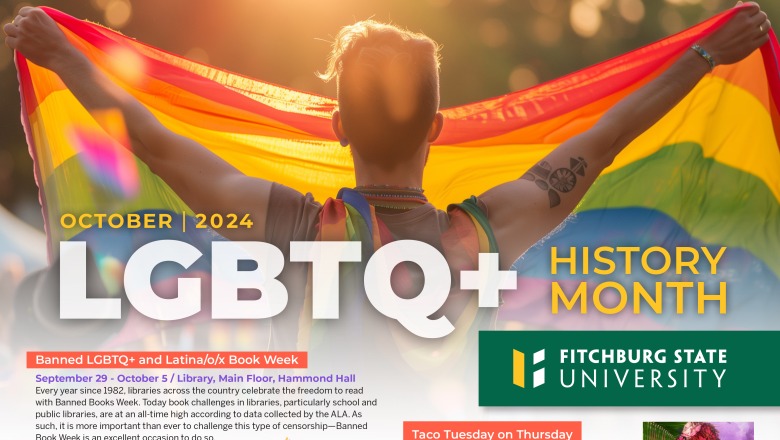 Poster for 2024 LGBTQ+ History Month