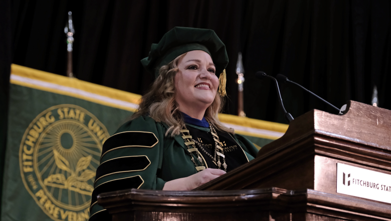 President Hodge at winter commencement Dec 20 2024