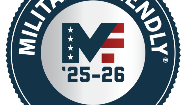 Logo for Military Friendly 2025-26 status