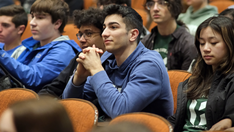 Students prepare for awards at mathematics contest 2025