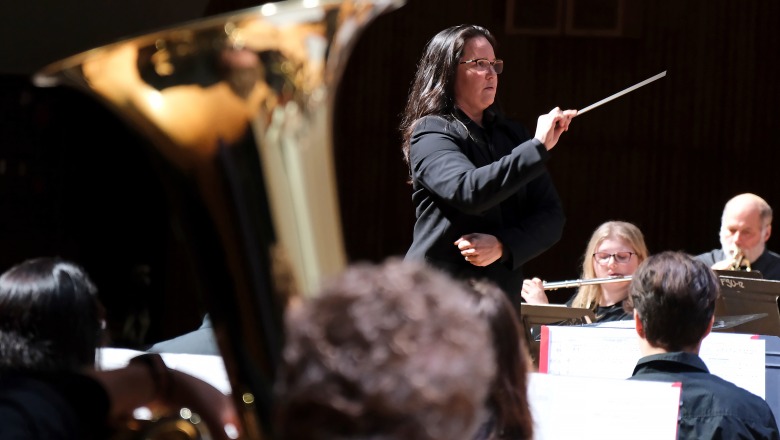 Amy McGlothin concert band and community orchestra