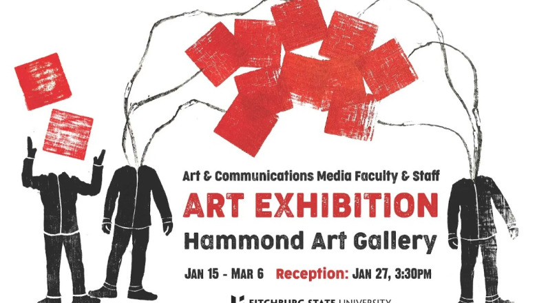 Poster for faculty art exhibit Jan 2026