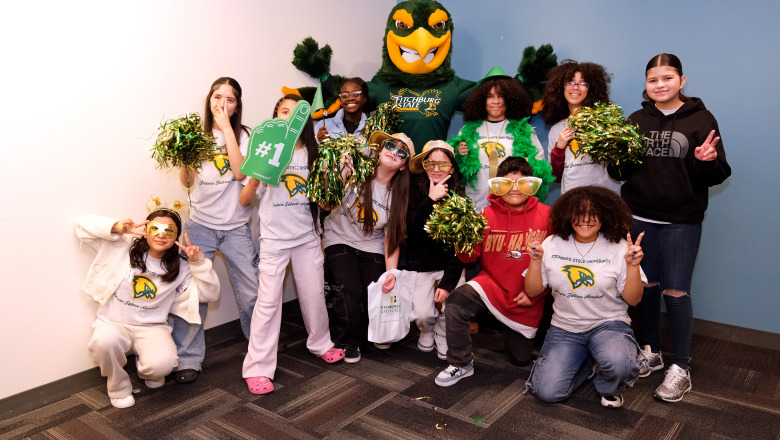 Students at the Future Falcon Academy in February