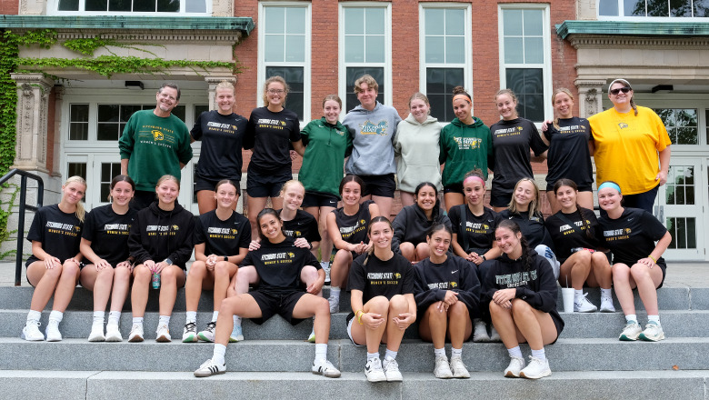 She Soars luncheon women's soccer team