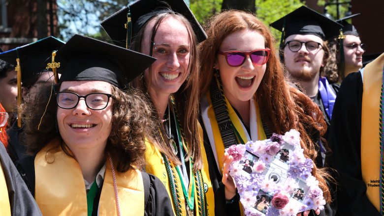 Commencement 2026 with undergraduates