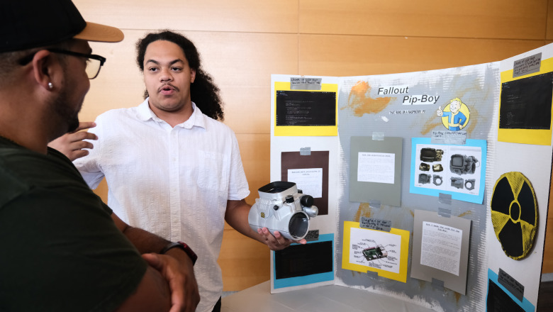 Upward Bound student showcase program presentations