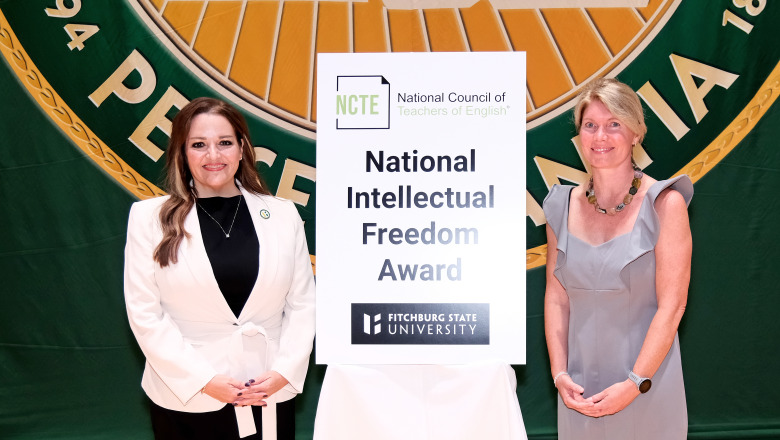 NCTE award with Donna Hodge and Katy Covino