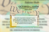 Flyer for Roe v Wade discussion Oct 6 2022