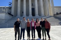 Image of criminal justice faculty and students at Supreme Court