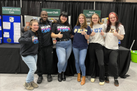 Students giving thumbs up Future Falcon Day March 18 2023